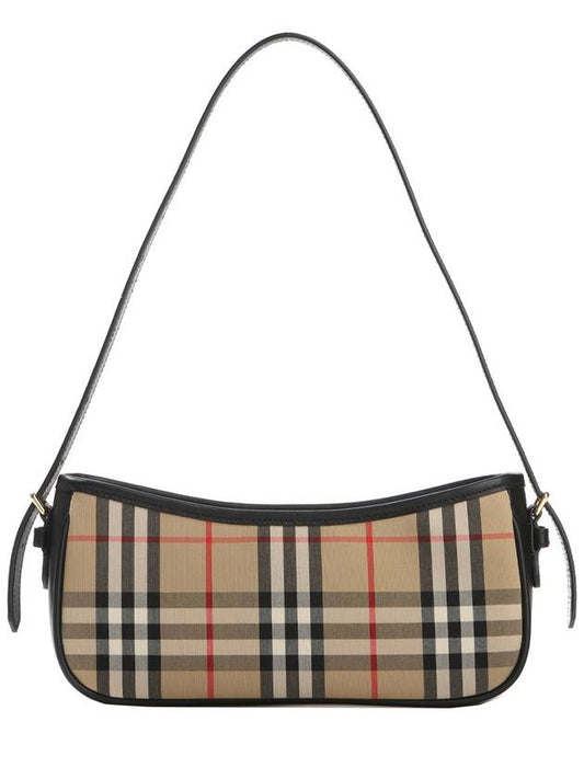 Check Hobo Zipper Shoulder Bag Beige - BURBERRY - BALAAN 2