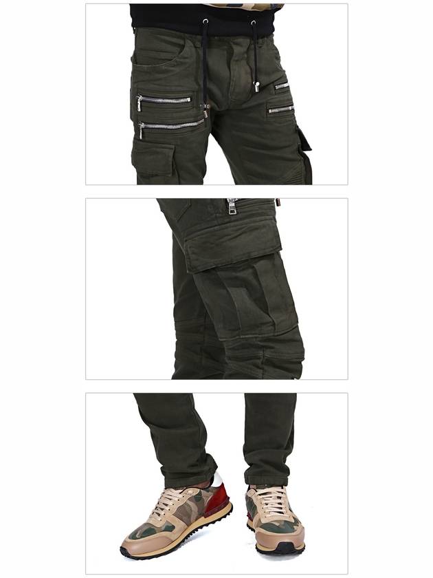 Cargo Straight Pants Green - BALMAIN - BALAAN 5