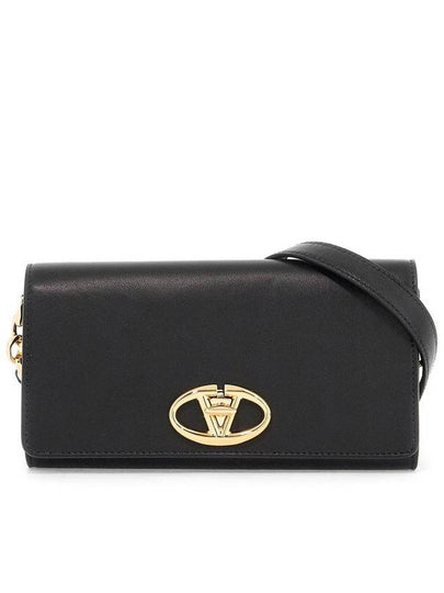 Garavani Logo Plaque Cross Bag Black - VALENTINO - BALAAN 2