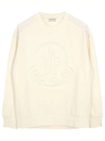 White Felpa Logo Sweatshirt 8G00042 899U5 034 1210410 - MONCLER - BALAAN 1