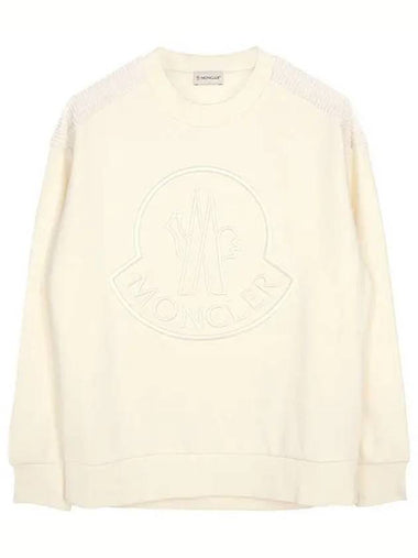 White Felpa Logo Sweatshirt 8G00042 899U5 034 1210410 - MONCLER - BALAAN 1