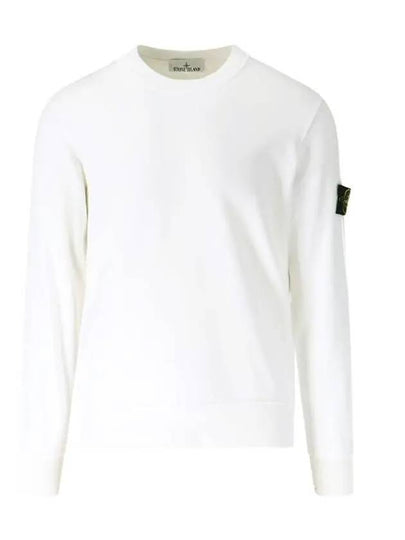 Wappen Patch Crew Neck Sweatshirt White - STONE ISLAND - BALAAN 2