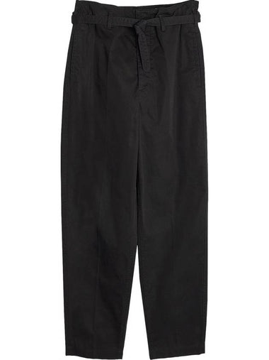 Men's Loose Chino Straight Pants Black - LEMAIRE - BALAAN 1