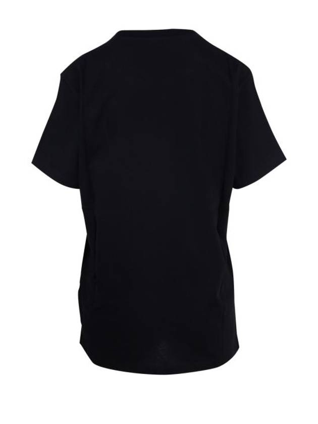 Anagram Crew Neck Cotton Short Sleeve T-Shirt Black - LOEWE - BALAAN 4