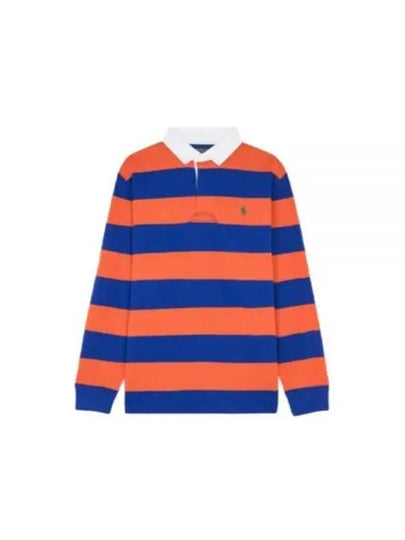 Striped Polo Shirt Orange Royal - POLO RALPH LAUREN - BALAAN 2