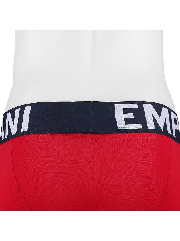 Men's Logo Trunk Briefs Red - EMPORIO ARMANI - BALAAN 9