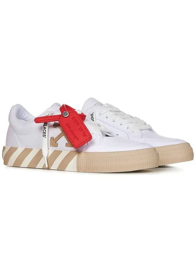 Vulcanized Canvas Low Top Sneakers White - OFF WHITE - BALAAN 2