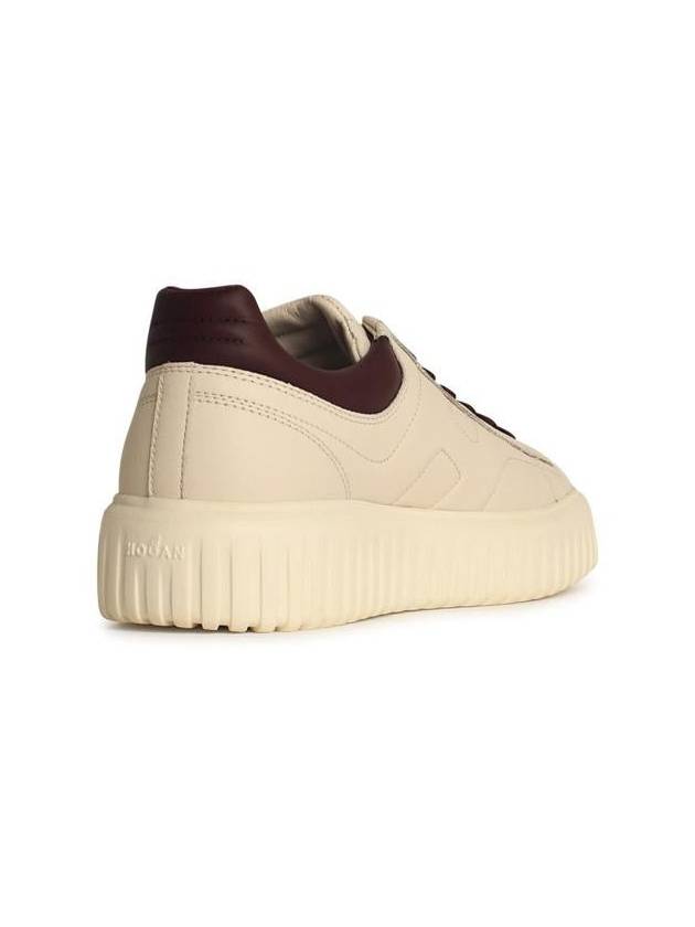 Hogan 'H Stripes' Ivory Leather Sneakers - HOGAN - BALAAN 3