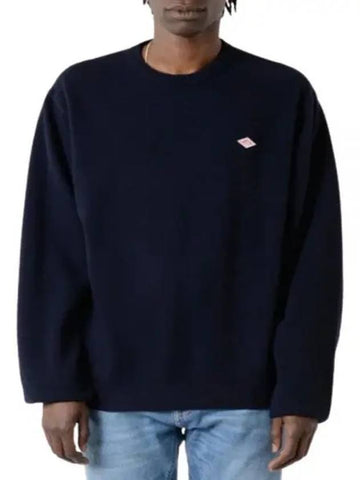 LAMBS WOOL CREW NECK KNIT PULLOVER DTD0028 LMW DKNAVY Lambswool - DANTON - BALAAN 1