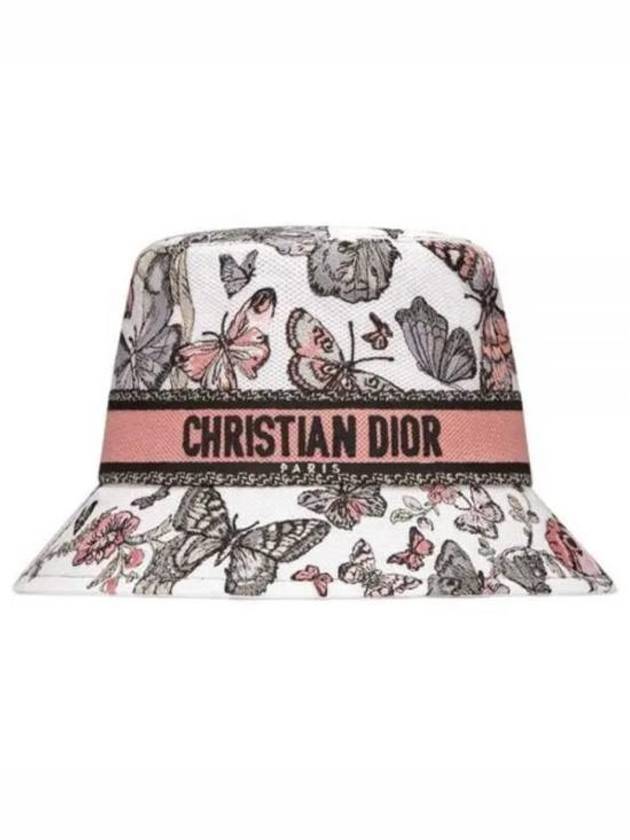 D Bobby Toile De Jouy Mexico Small Bucket Hat White - DIOR - BALAAN 2