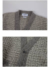 Mohair Tweed 4-Bar Classic V-neck Cardigan Light Grey - THOM BROWNE - BALAAN 9