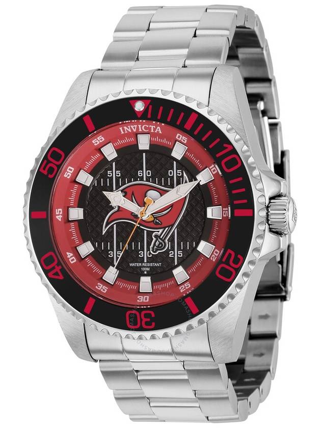 Invicta NFL Black and Red and Grey and White Dial Men's Watch 36949 - INVICTA - BALAAN 1