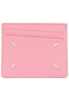 Four Stitch Leather Card Wallet Pink - MAISON MARGIELA - BALAAN 1