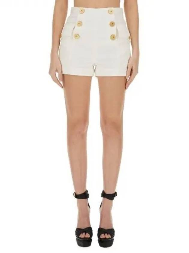 Gold button cotton shorts 270570 - BALMAIN - BALAAN 1