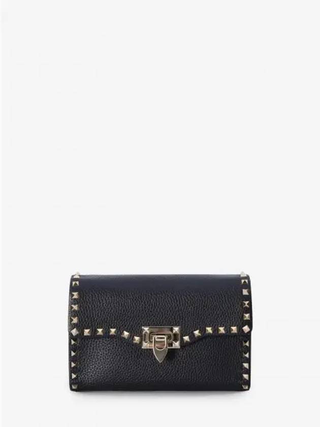 Rockstud Shoulder Bag Black - VALENTINO - BALAAN 2