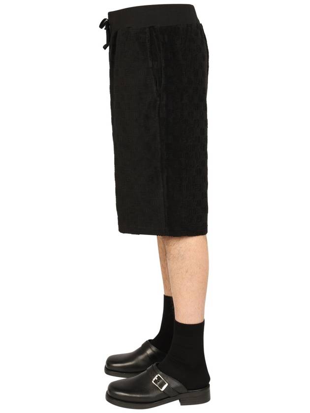 Men's Monogram Cotton Shorts Black - AMBUSH - BALAAN 4