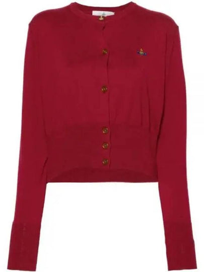 Bea Crop Cardigan Wine - VIVIENNE WESTWOOD - BALAAN 2