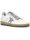 Ball Star Heel Tab Low Sneakers White Silver - GOLDEN GOOSE - BALAAN 3