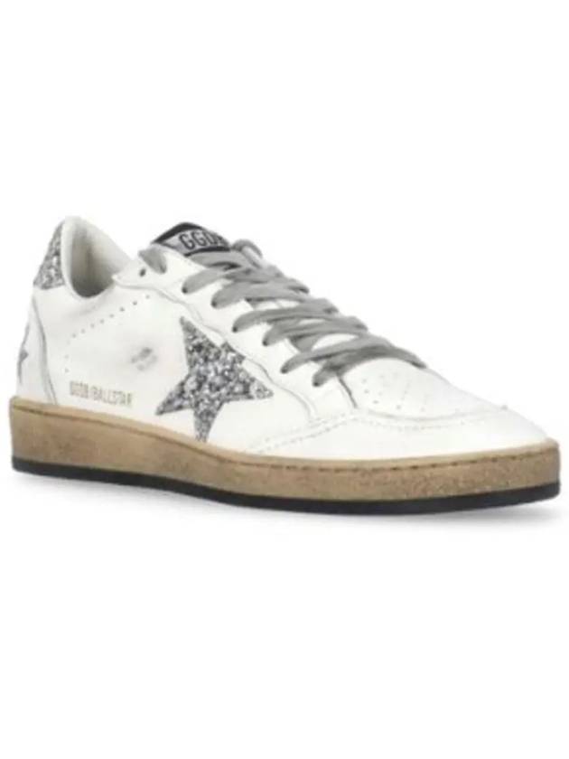 Ball Star Heel Tab Low Sneakers White Silver - GOLDEN GOOSE - BALAAN 3