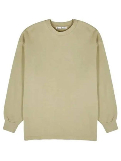 Logo Oversized Fit Sweatshirt Dusty Green - ACNE STUDIOS - BALAAN 2