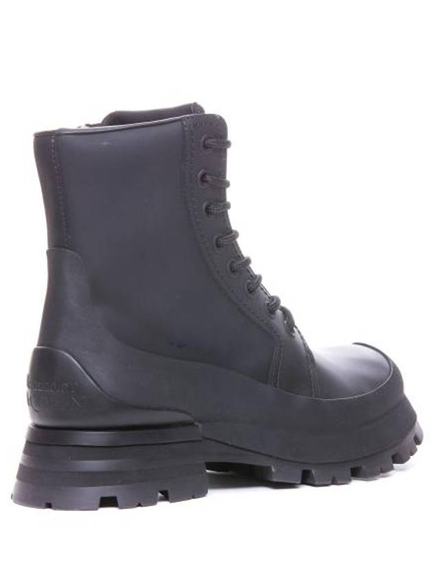 Wander Leather Combat Boots Black - ALEXANDER MCQUEEN - BALAAN 3