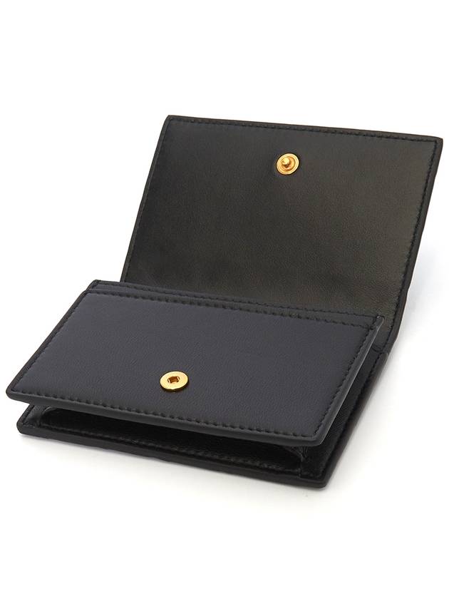 Intrecciato Flap Business Card Wallet Black - BOTTEGA VENETA - BALAAN 5