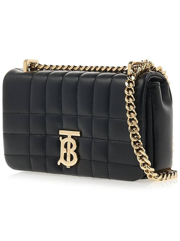 Quilted Lula Mini Leather Cross Bag Black - BURBERRY - BALAAN 3