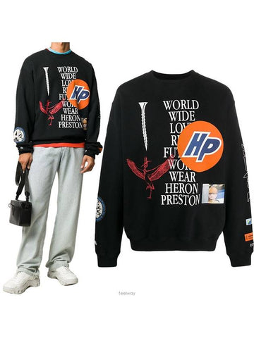 Men's Sweatshirt HMBA014F 20JER002 1001 - HERON PRESTON - BALAAN 1