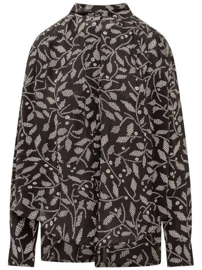 floral print blouse black - ISABEL MARANT ETOILE - BALAAN 2