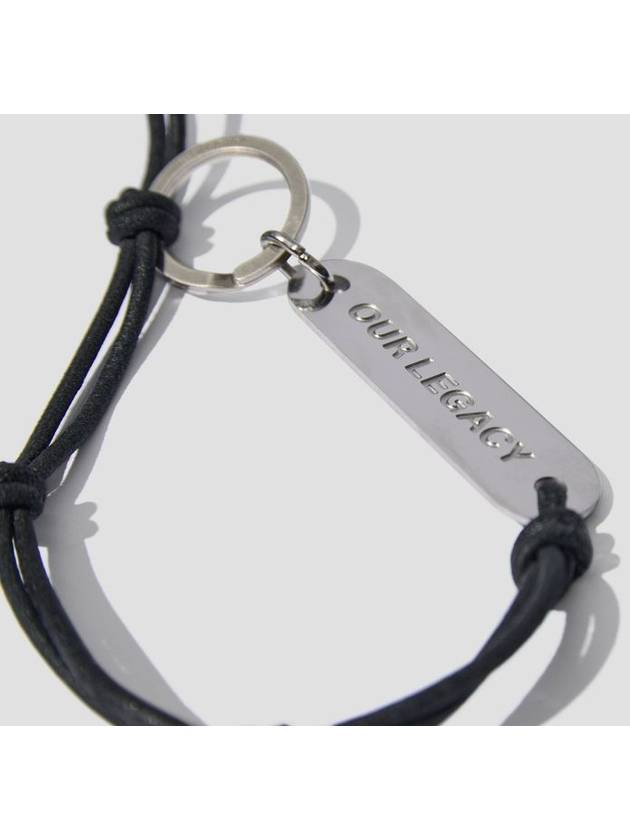 Men's Leather Ladon Key Ring Black - OUR LEGACY - BALAAN 4