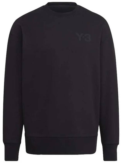 Classic Chest Logo Cotton Sweatshirt Black - Y-3 - BALAAN 2