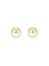 Valentino 3W2J0E35 UXM 0O3 J0E35 Garavani V logo pearl earrings - RED VALENTINO - BALAAN 1