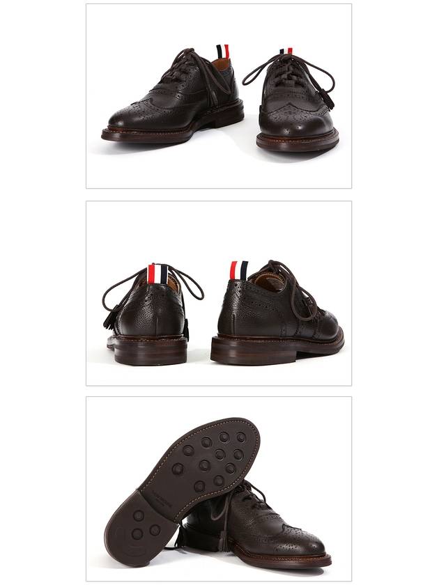 DP Sail MFD043L00198 205 Leather Wingtips - THOM BROWNE - BALAAN 4