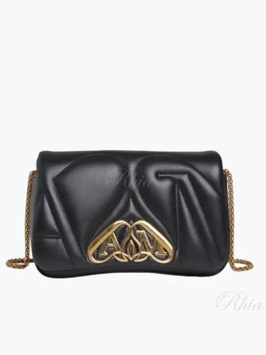 Seal Mini Cross Bag Black - ALEXANDER MCQUEEN - BALAAN 2