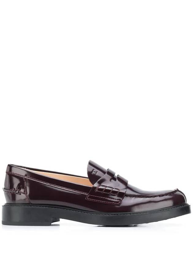 Women's Patent Leather Penny Loafers Burgundy - TOD'S - BALAAN 2