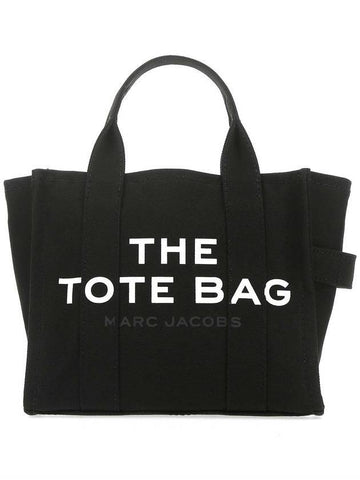 Logo Small Canvas Tote Bag Black - MARC JACOBS - BALAAN 1