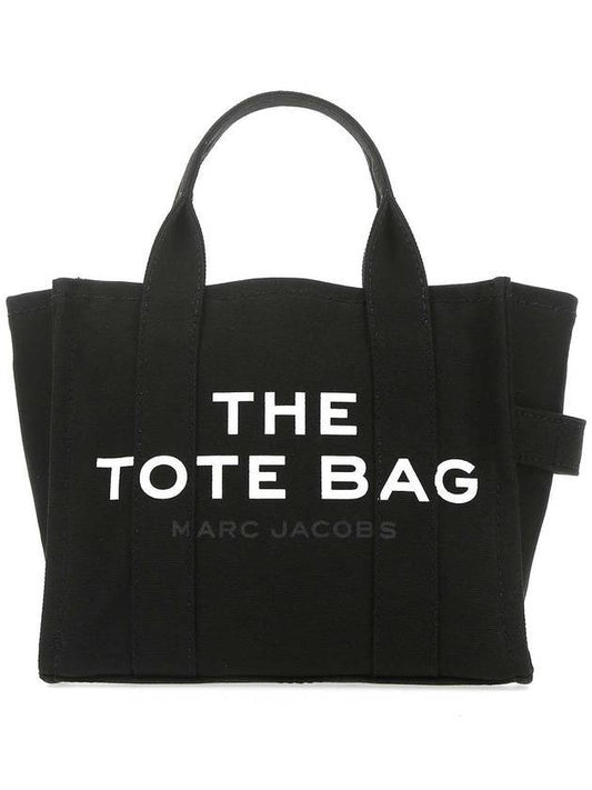 Logo Canvas Small Tote Bag Black - MARC JACOBS - BALAAN.