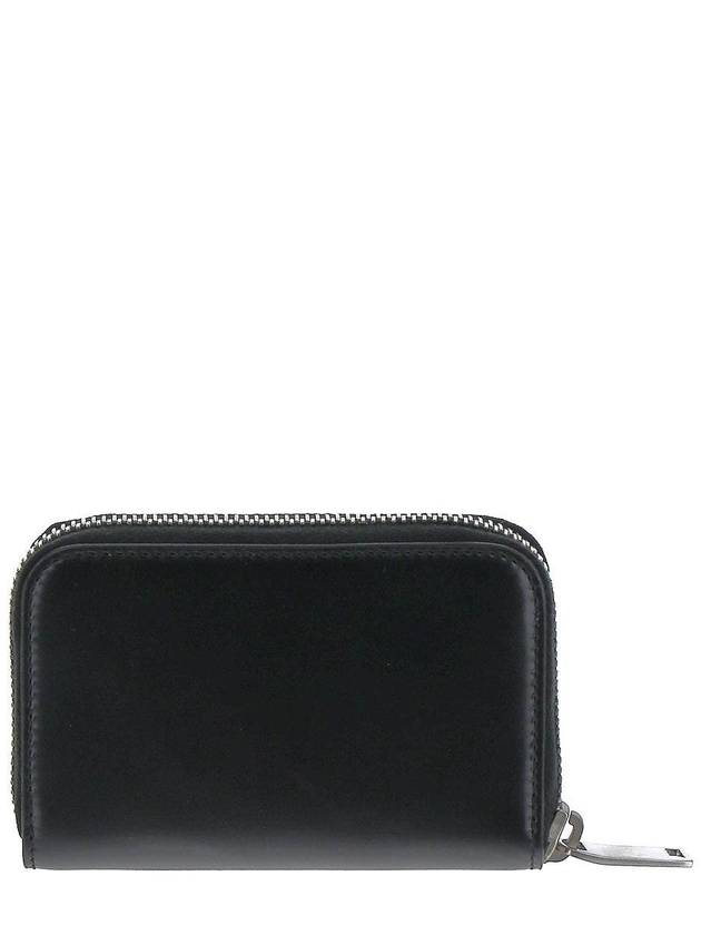 Monogram Zipper Silver Card Wallet Black - SAINT LAURENT - BALAAN 4