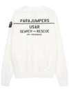 PMFLEMY01 OFF WHITE Men s Crew Neck Long Sleeve Sweatshirt - PARAJUMPERS - BALAAN 2