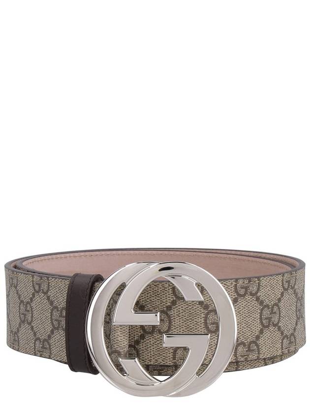 Interlocking GG Buckle Supreme Belt Beige - GUCCI - BALAAN 2