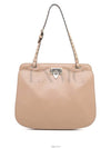 Rockstud beige gold one handle shoulder bag - VALENTINO - BALAAN 1