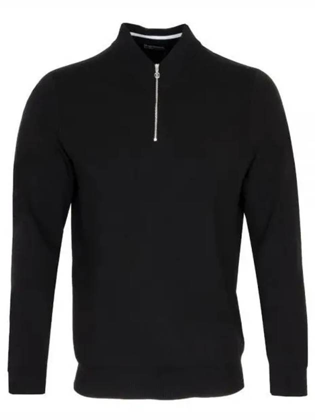 Golf PLAITED MERINO WOOL QUARTER ZIP SWEATER G4MF23S200 ONYX Men's Merino Wool Quarter Zip Sweater - G/FORE - BALAAN 2