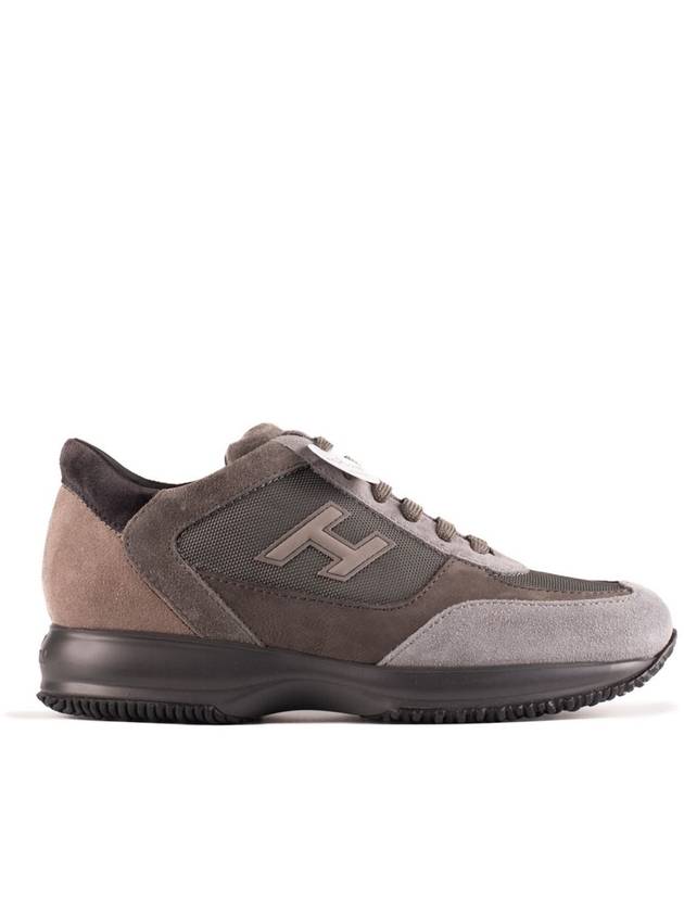 interactive lace-up low-top sneakers gray - HOGAN - BALAAN 2