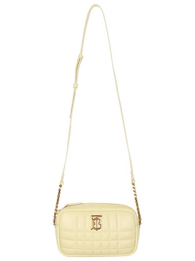 Lola Mini Quilted Camera Cross Bag Light Yellow - BURBERRY - BALAAN 4