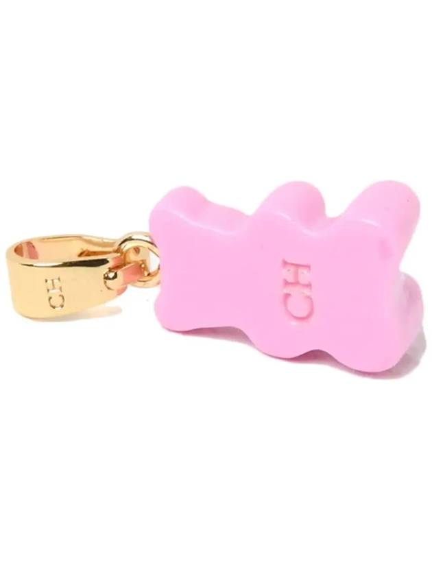 24SS BEAR PENDANT NOSTALGIABEAR CLA CANDYPINK - CRYSTAL HAZE - BALAAN 3