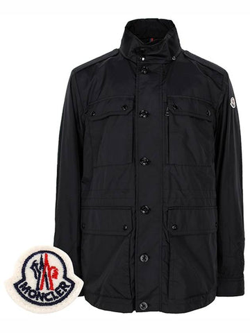 Black Lez Windbreaker Zip Up Jacket 999 00625 - MONCLER - BALAAN 1