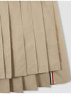 Classic Typewriter Midi Pleated Skirt Khaki - THOM BROWNE - BALAAN 3