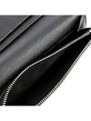 Continental Grain de Poudre Embossed Leather Wallet Black - SAINT LAURENT - BALAAN.