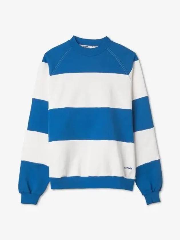 Striped Sweatshirt Dust Blue MRTWXJER035JER0107484 - SUNNEI - BALAAN 1