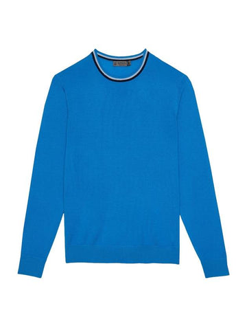 Crew Neck Merino Wool Sweater Blue - G/FORE - BALAAN 1